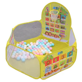 

Kuulee Kid Foldable Ball Pit Basketball Shoot Child Ball Ocean Pool Tent Game Play withous Balls Child Interesting Toys