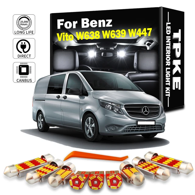 LED Interior Trunk Dome Map Light Kit Sun Visor Bulb For Mercedes Benz MB  Viano Vito W638 W639 W447 1996-2018 Car Accessories - AliExpress