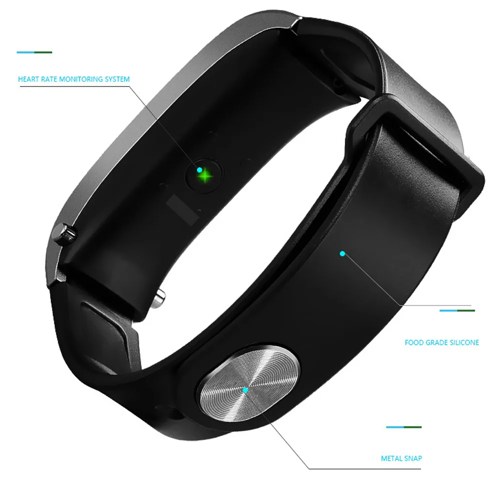 2 в 1 умный браслет с bluetooth-наушниками HeartRate Monitor водонепроницаемые часы DQ-Drop