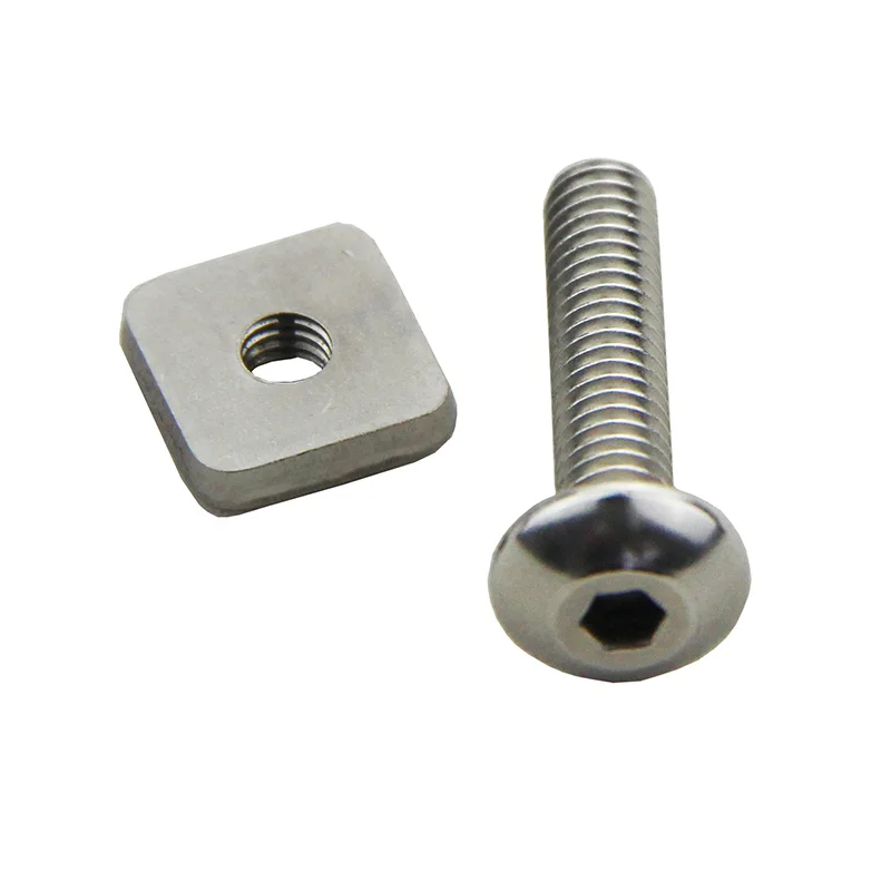 10 Pieces M4 & M5 Stainless Steel Manual Tip Sup Center Fin Screw Plate Long board Screw And Plate Smart Longboard Fin Box