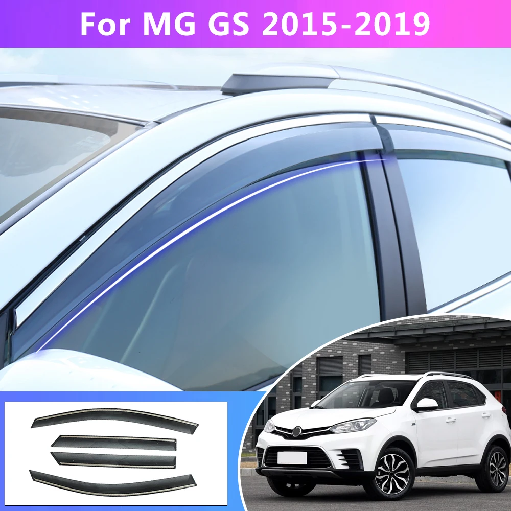 

Window Weather Shield Sun Rain Visor Deflector Guard For MG GS 2015 2016 2017 2018 2019 Car Styling Auto Accessories 4pcs