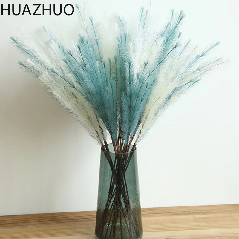 1 шт. 77 см ПЭ искусственная пушистая трава искусственные цветы для свадьбы
