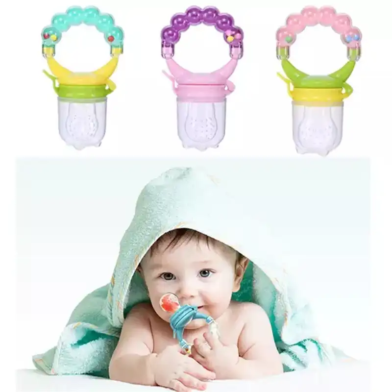 Baby Fresh Food Feeder Safety Infant Pacifiers Fresh Fruit Nibbler