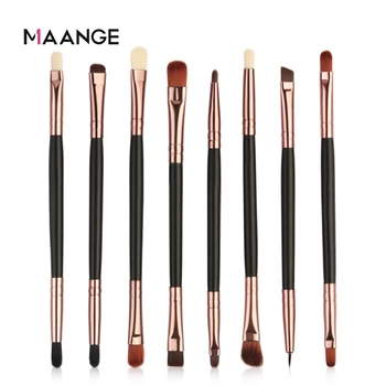 

8 Pcs/set Double-head Makeup Brushes Set Eyeshadow Foundation Powder Eyeliner Eyelash Lip Make-up Brush Cosmetic Beauty Tool Kit
