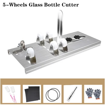 

Glass Bottle Cutter 3-10mm DIY Glass Cutting Machine Metal Pad Bottle Holder Square and Round Wine Beer Glass Sculptures Cutter