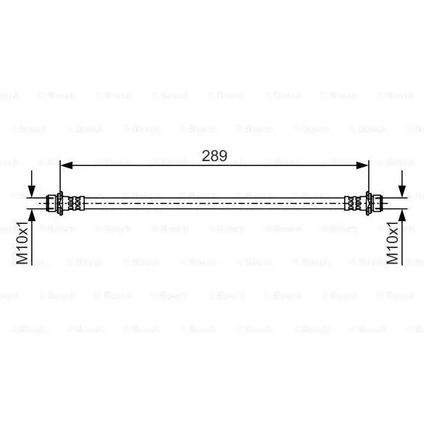 Шланг тормозной TOYOTA LAND CRUISER PRADO(J150) 289мм. задний B