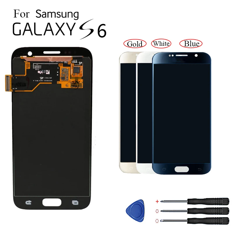 

5.1 '' Super Replacement LCD S6 for SAMSUNG GALAXY S6 G920 SM-G920F G920F G920FD Touch Screen Digitizer Assembly