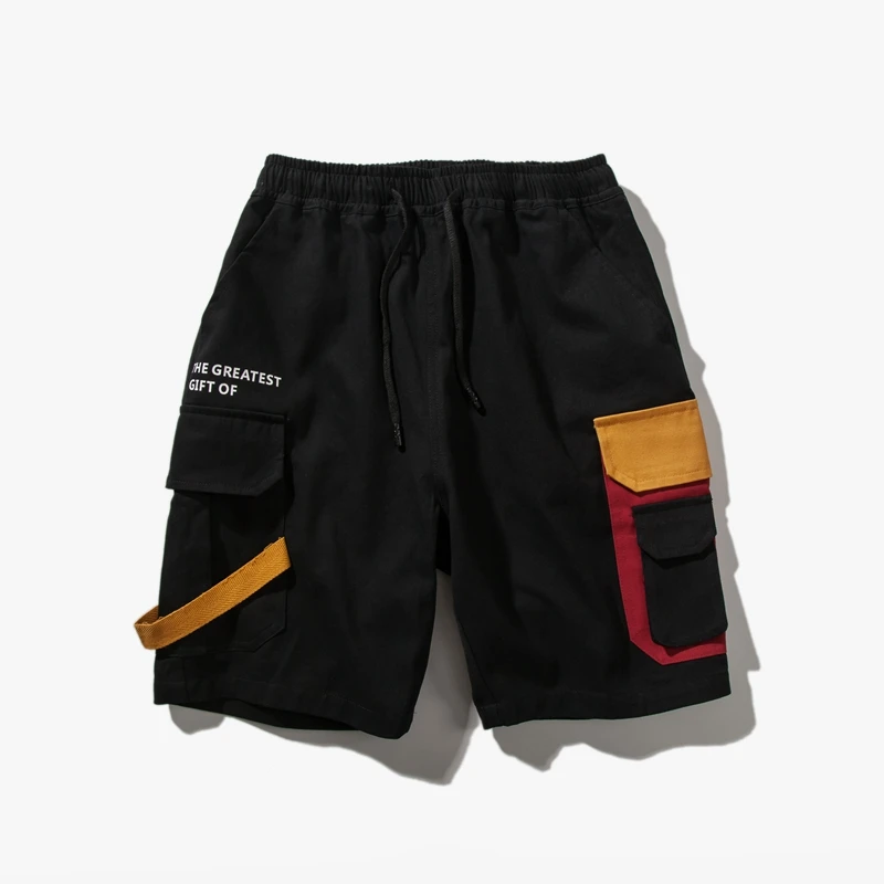 Цветные двухцветные мужские шорты Карго