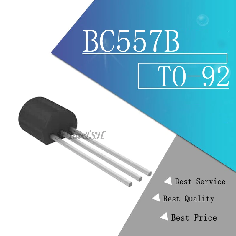 100PCS BC557B TO-92 BC557 TO92 557B new triode transistor | Электронные компоненты и принадлежности