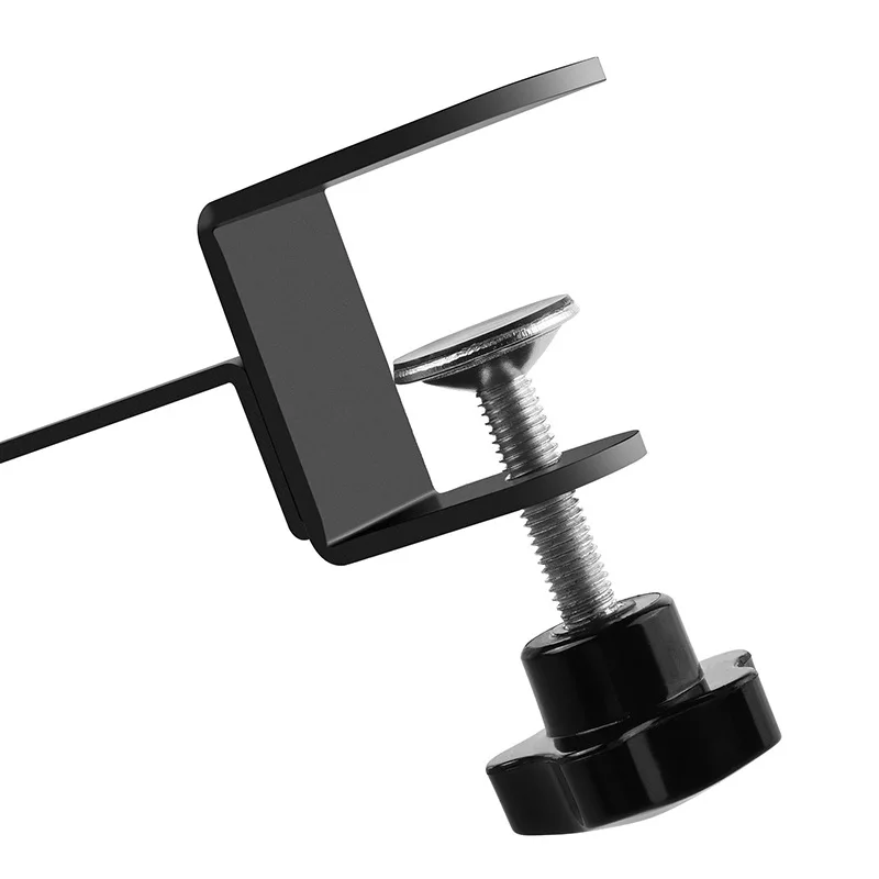 Steel Headset Earphone Headphone Holder Hanger Stand Table Clamp Clip with Screw 