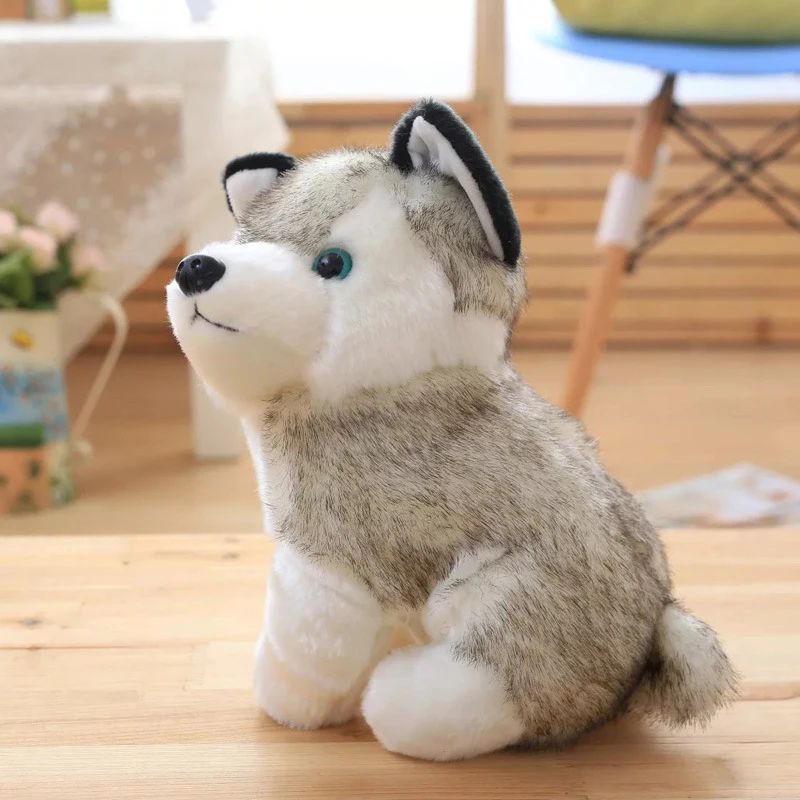 Cute Simulation Plush Toy Husky Doll Simulation Dog Toy Cute Puppy Children Toy Doll Comfort Gift Just6F