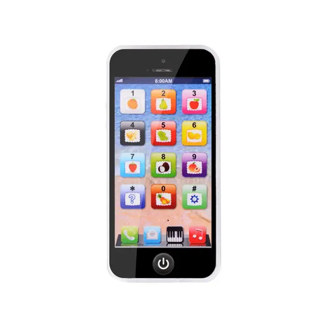 English Music Simulation Learning Light Toy Mobile Phone Story Machine Early Education Toy Mobile Phone With USB Cable 1