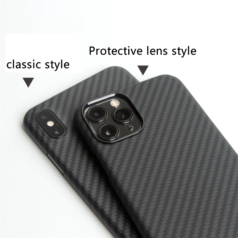 Kevlar real pure carbon fiber phone case for iphone 11 pro max Ultra-thin Anti-fall hard business cover case 11 X 7 8 plus shell