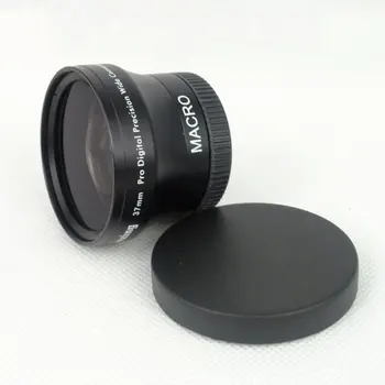 

Portable Camera/Camcorder Wide Angle Lens Conversion Lens 37mm 0.45x Telephoto Lens for Camcorder 37mm with Soft Lens Bag