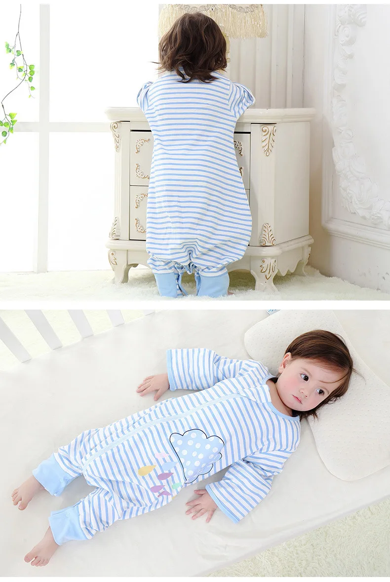 Primary Infant Sleeping Bag Thin Type for Spring And Autumn Legs Style Cotton Baby Supplies Kids Infants Children Sleeping Bag A