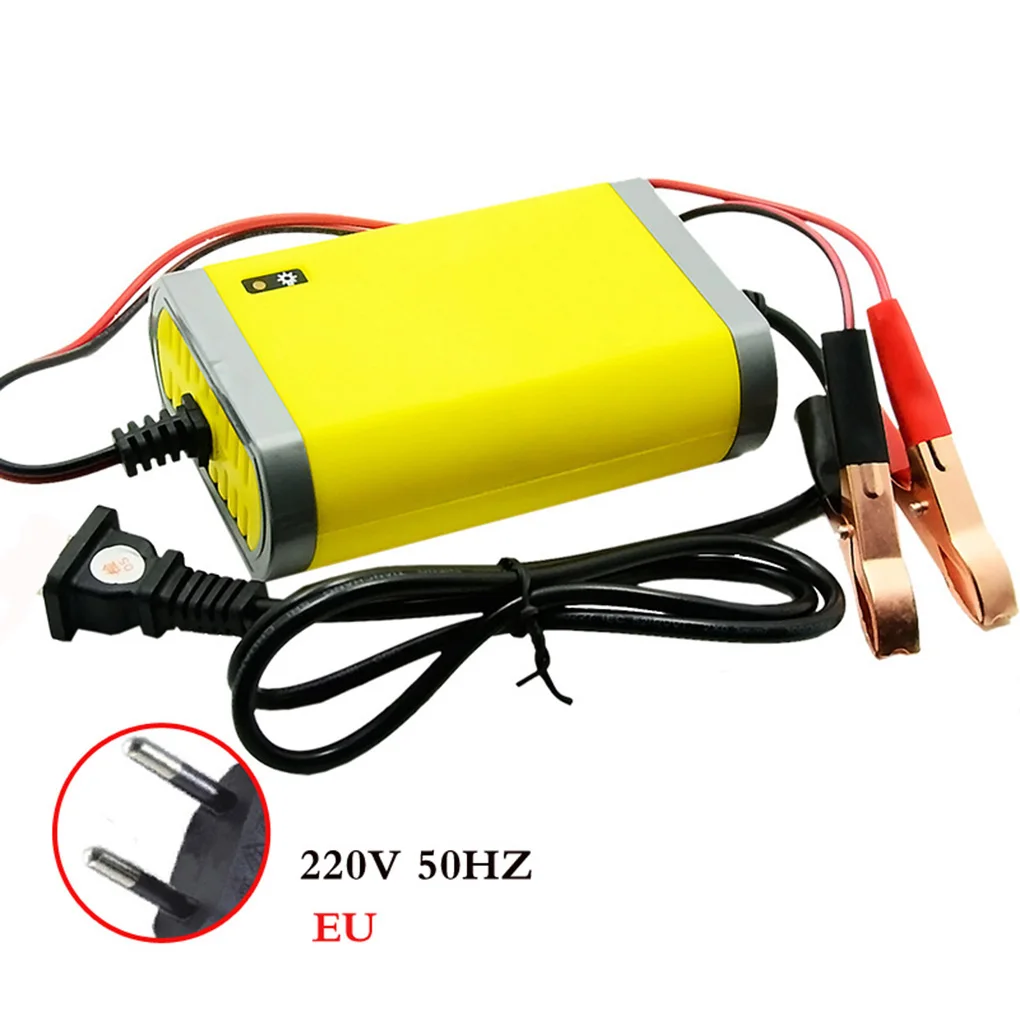 Мини-стиль портативный 12 В 2A автомобильный аккумулятор зарядное устройство адаптер питание Мотоцикл Авто Смарт зарядное устройство ЕС штекер