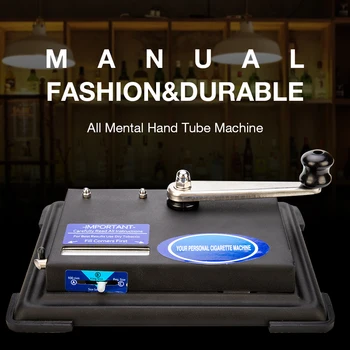 

Stainless Steel Cigarette Maker Roller Hand-cranked Tobacco Rolling Machine Manual Cigarette Filling Machine SmoDIY Smoking Tool