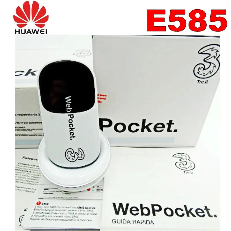 Новый Оригинальная коробка HSDPA 7 2 Мбит/с E585 3G Карманный Wi Fi роутер Поддержка к