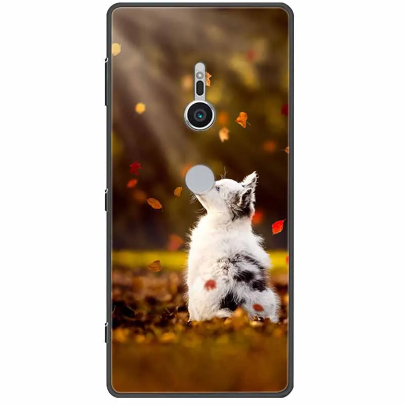 Chic Abstract Design Shockproof Black Silicone Case