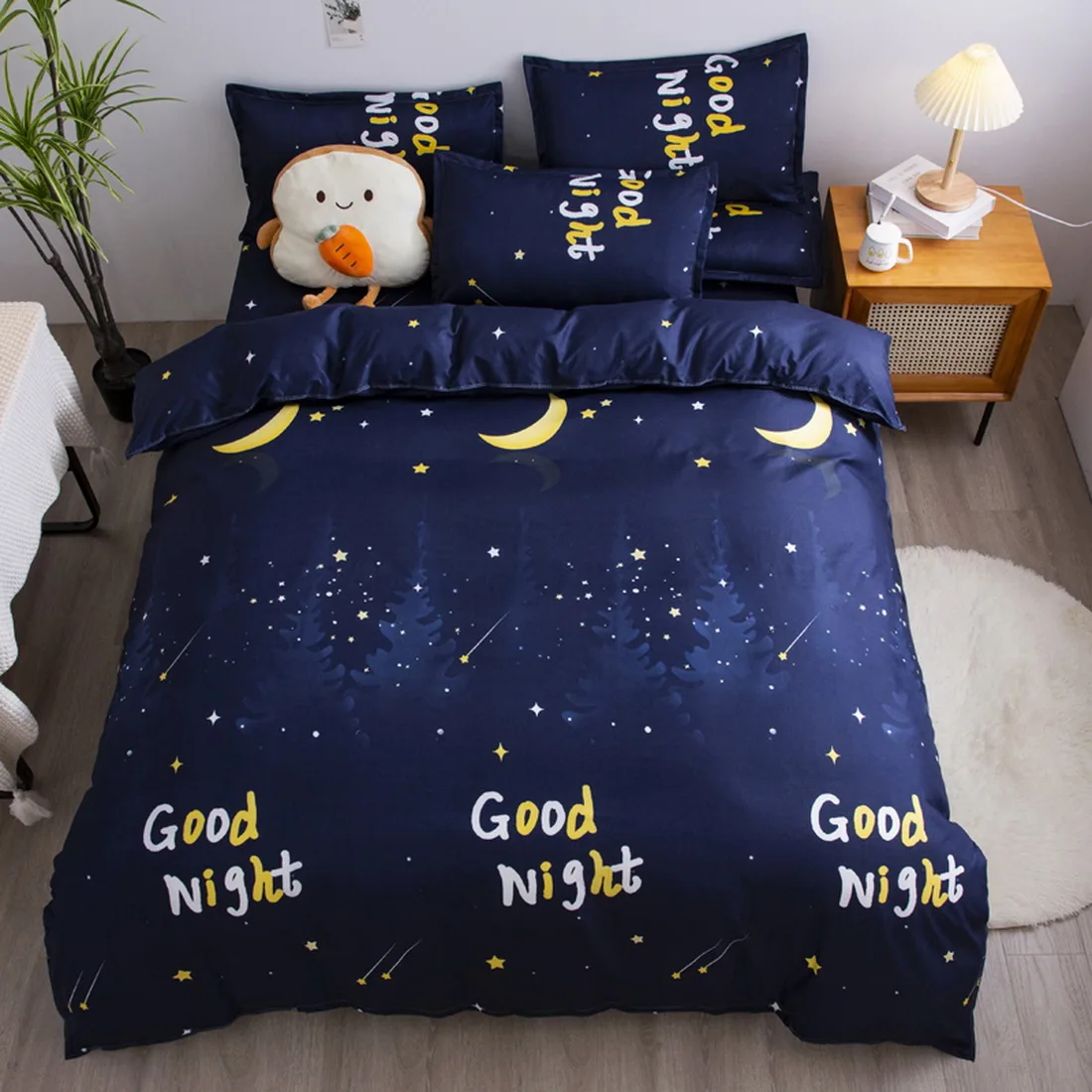 STARS PLANETS SPACE SHIP SCIENCE SHEET SET FLAT FITTED PILLOWCASES FULL TWIN NEW 