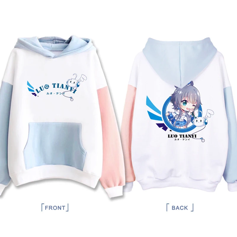 Женская толстовка с капюшоном Hataraku Saibou HATSUNE MIKU LUO TIANYI Сейлор Мун Сакура Тоторо анохана с длинными рукавами Новая мода плотное пальто - Цвет: LUO TIANYI