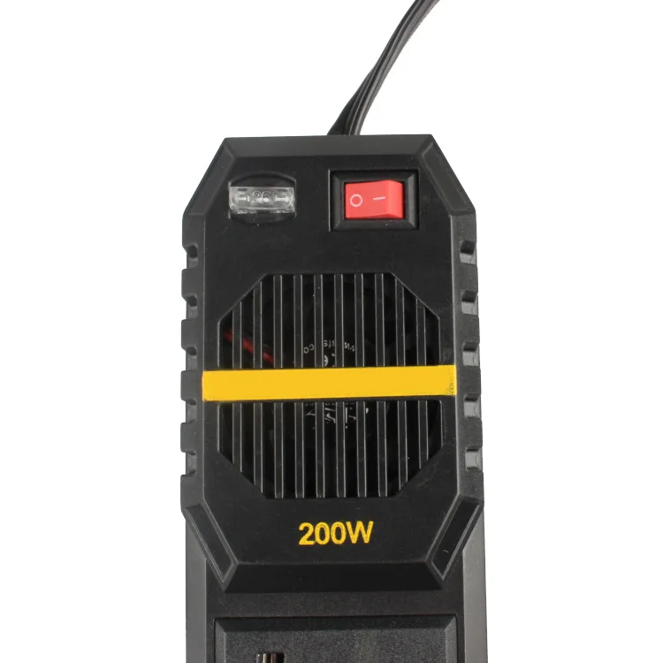 Автомобильный инвертор 200W 12V постоянного тока до 220V инвертор 4 Порты usb для ноутбука Смартфон бытовой NC99