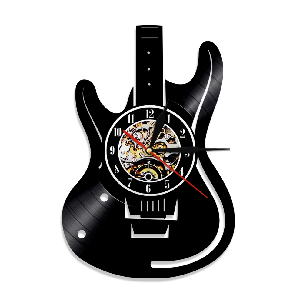 Musikinstrument Gitarre Wanduhr