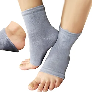 

2 Pairs Sold Silicone Heel Anti-Cracking Socks Spa Gel Moisturizing Heel Dry Cracked Skin Cracking Care Set Heel Socks HX1105