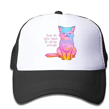 

Hats Your Best is Enough Sunset Ct Kids Toddler Adjustable Snapback Mesh Back Cap Ball Cap Halloween