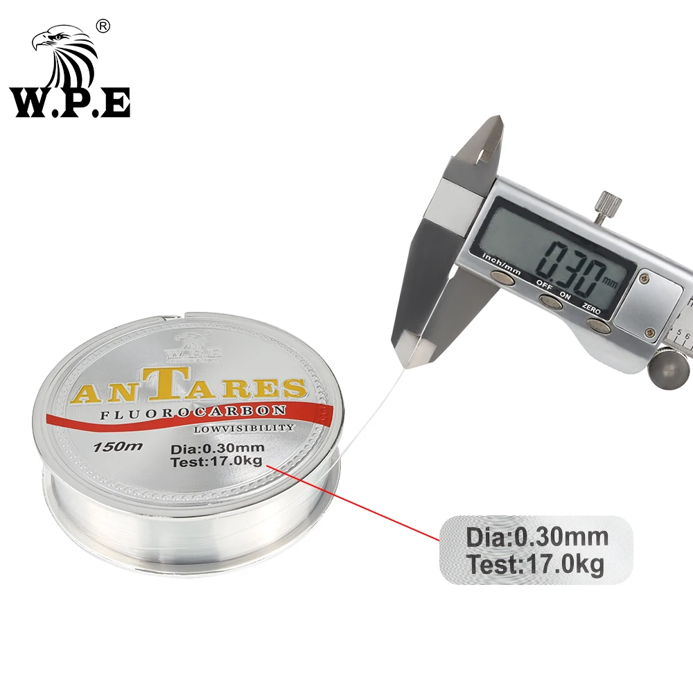 Fluorocarbon Coating Fishing Line 0.20mm-0.60mm 10kg-41kg 150m for Carp W.P.E Brand ANTEROS fishing line,fishing tackle