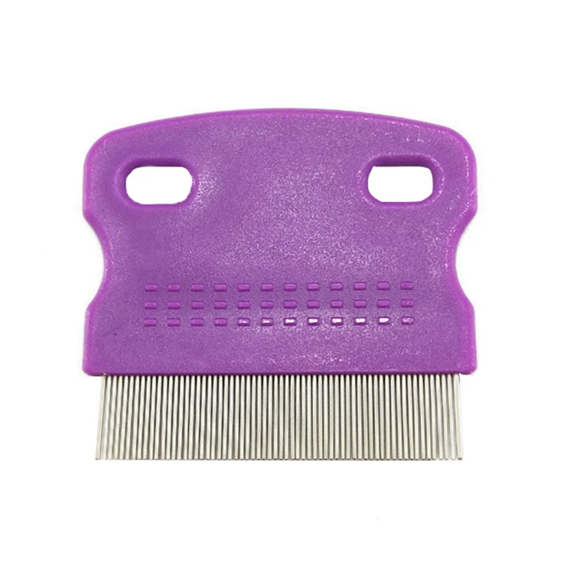 purple 6x5.5cm Расческа для домашних животных, съемная щетка для удаления волос, щетка для удаления волос, массажная расческа для ухода и чистки домашних животных - Цвет: purple 6x5.5cm