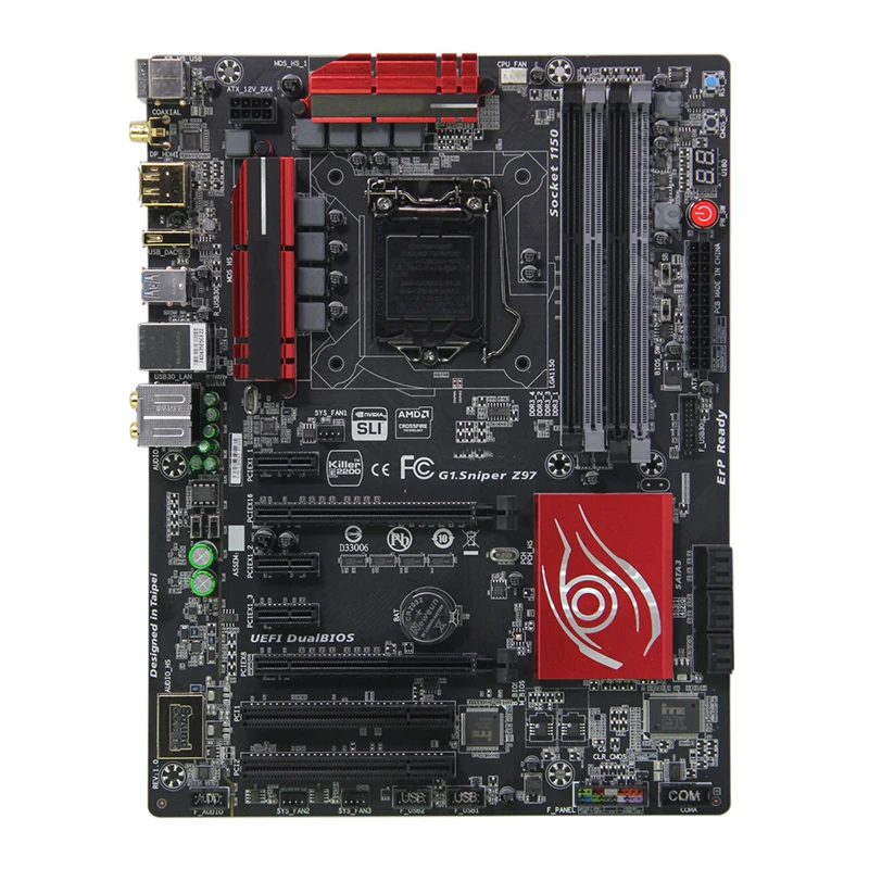 

For Gigabyte G1.Sniper Z97 Desktop motherboard Intel Z97 chipset LGA1150 ATX DDR3 32GB SATA3.0 USB3.0 100% test intact