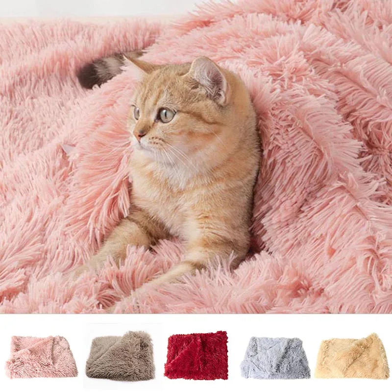 Soft Pet Dog Blanket Cat Bed Mats Cushion Warm Puppy Deep Sleeping Cover Pet Throw Blankets for Small Medium Large Dogs Mattress