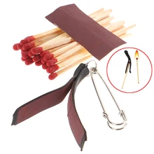 

New Multi Lit Match Fire Magic Tricks Three Clip Matches Pull Burning Stage Magic Props Accessories Gimmick