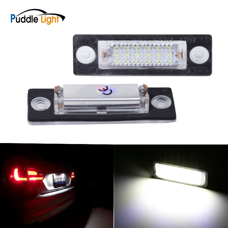 

2Pcs LED Exterior Accessories License Plate Light Bulbs For SKODA SUPERB I 155KM 130KM 193KM 85kW