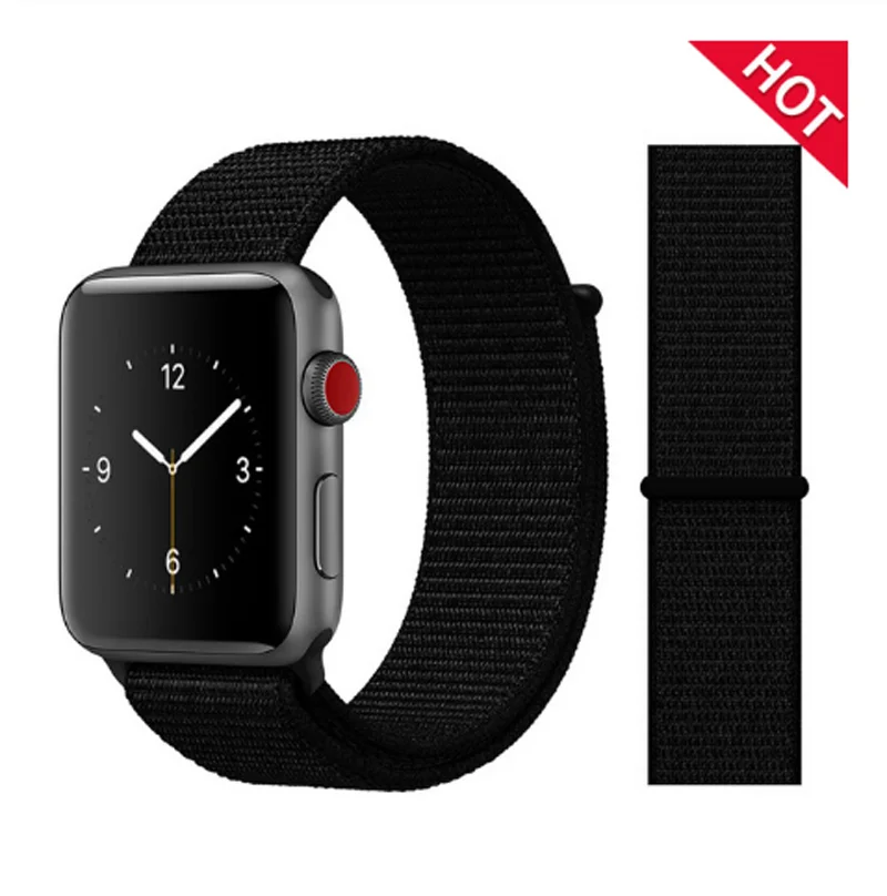 100 шт нейлоновый ремешок для Apple watch 5 4 band 44 42 мм спортивный браслет Correas для Apple Watch Iwatch 3 2 1 38 40 мм ремешок