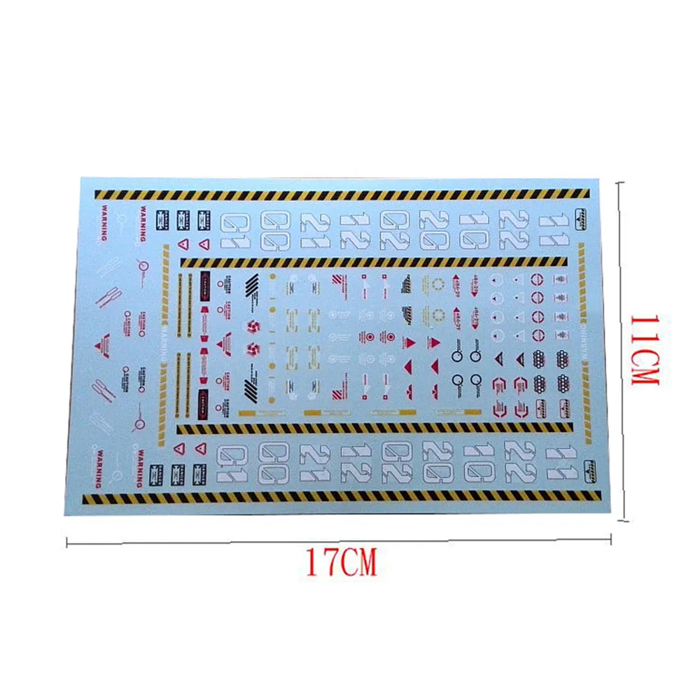 Водные Наклейки Безопасности Предупреждение наклейка для Механическая цепь действию базовая машина гнездо гараж модель Gundam MSG
