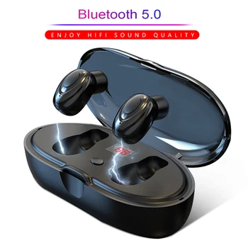 

Bluetooth Earphones TWS Wireless In-Ear earbuds Led Power Display Sport Bass Stereo Gaming Headset For xiaomi huawei