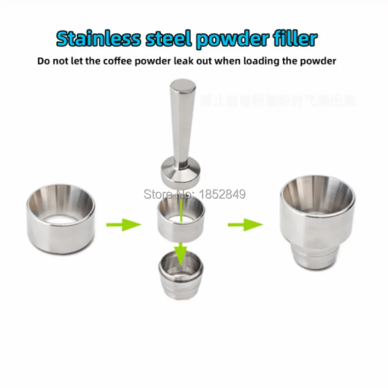 Capsulone STAINLESS STEEL Metal Capsule Compatible Nespresso Machine Refillable Reusable capsule/gift