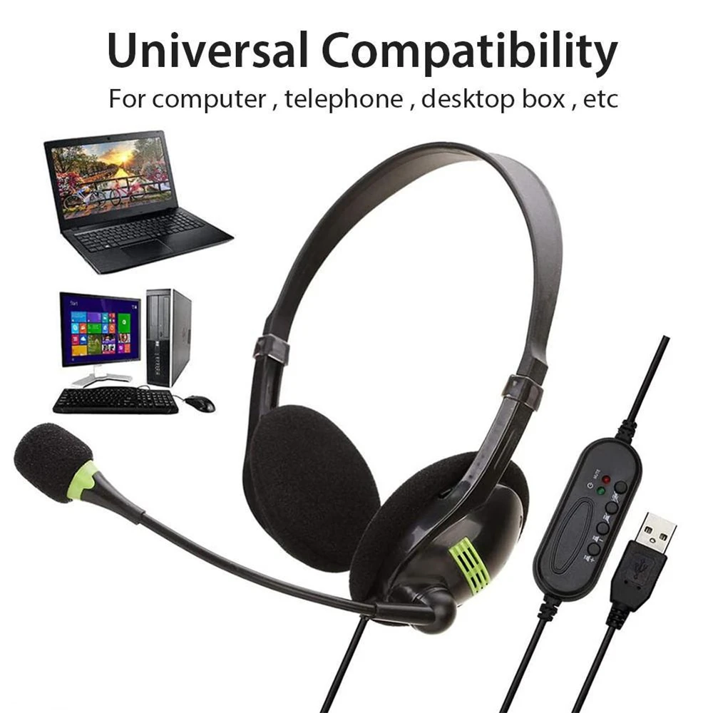 USB Headset Gaming Laptop PC Can Earplugs 4 Beauty products years warranty Noise Earphone