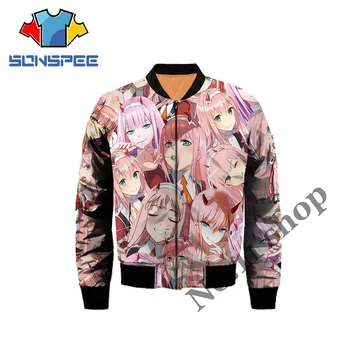 

DARLING In The FRANXX Windbreaker 3D Print Anime Hoodies Women Red Girls Face Tops Kawaii Cute Pullovers Hoodie Mens Rock Coat
