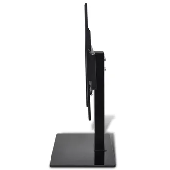 

Iron TV Storage Bracket Rack Shelf Holder Monitor Stand Cabinet with Glass Base Stable VESA 400 x 400 mm for 23" - 55" TVs 45 kg