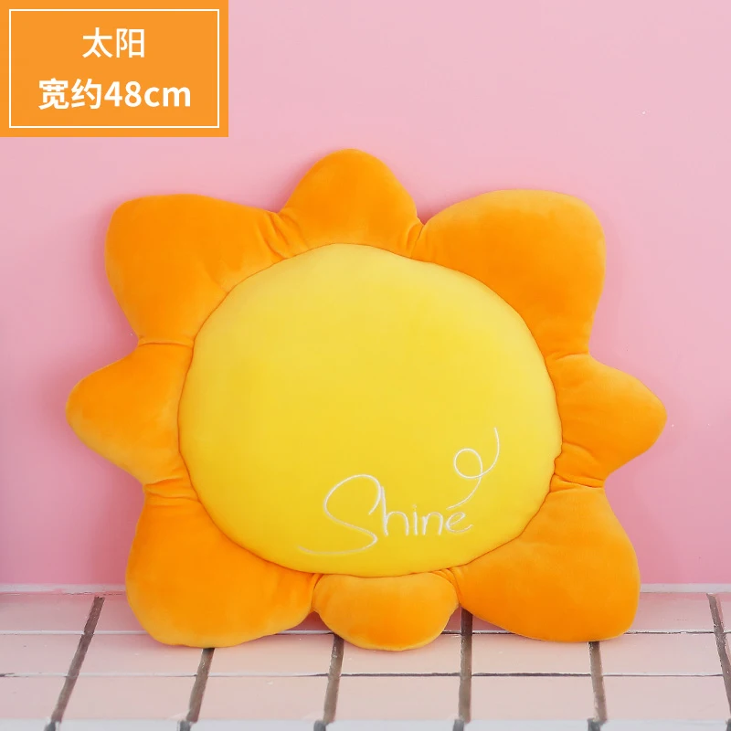Kawaii Sun Star Crown Soft Plush Cushion