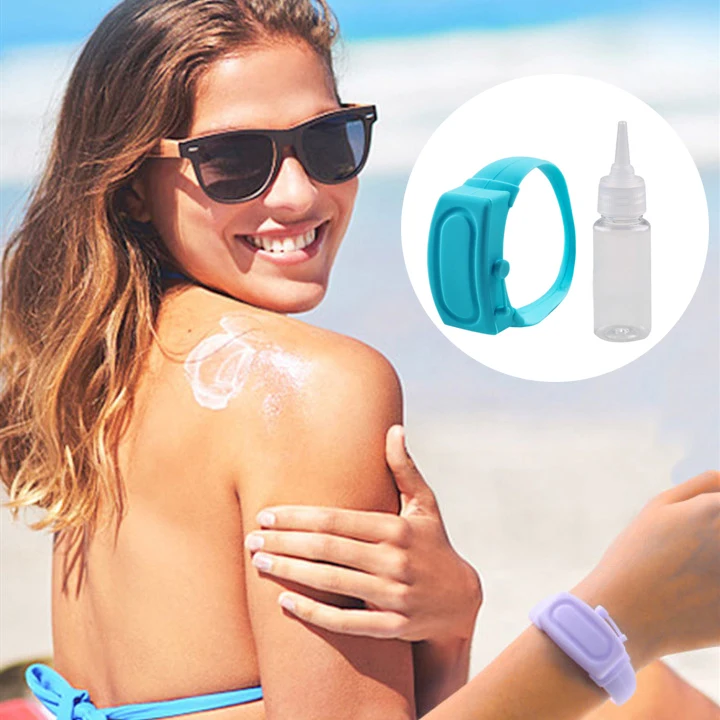 

Silicone Bracelet Hand Sanitizer Bracelet Disinfectant Sanitizer Dispenser Soap Wristband 2020 New Portable Soap Dispensers