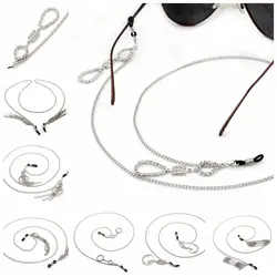 10 шт./лот модные очки с металлической оправой цепь со стразами шнур на шею держатель шнурок для очков оптовая продажа
