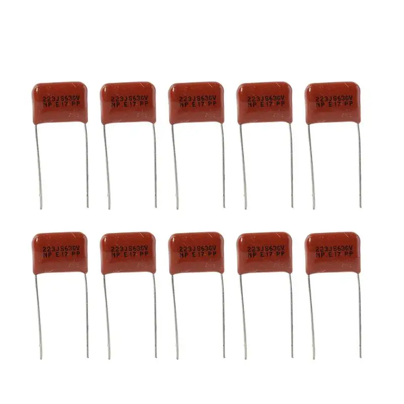 10 шт. конденсатор для гитары Tone cap 223J S630V cap acitor гитарный тон cap электрическая гитара бас проект части и аксессуары