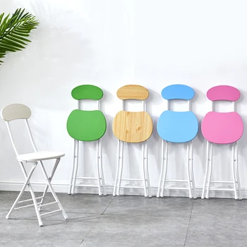 

Folding chairs, stools, backchairs, portable household dining chairs, modern, simple, fashionable, creative, round stool chairs,
