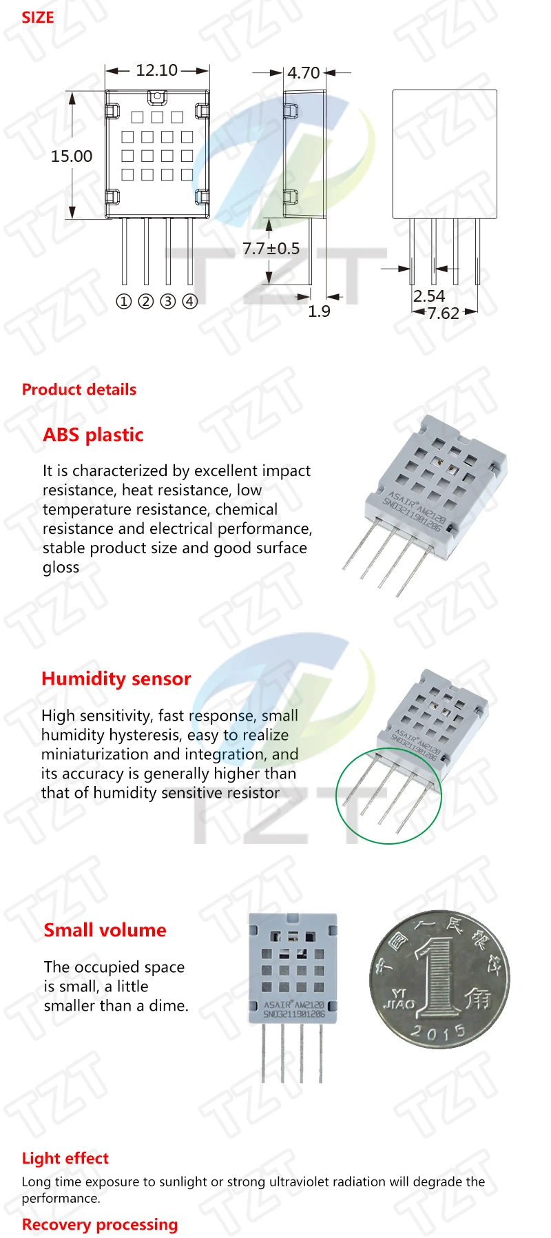 Digital Temperature Sensor / Humidity Sensor DHT11 DHT22 AM2302 AM2301 ...