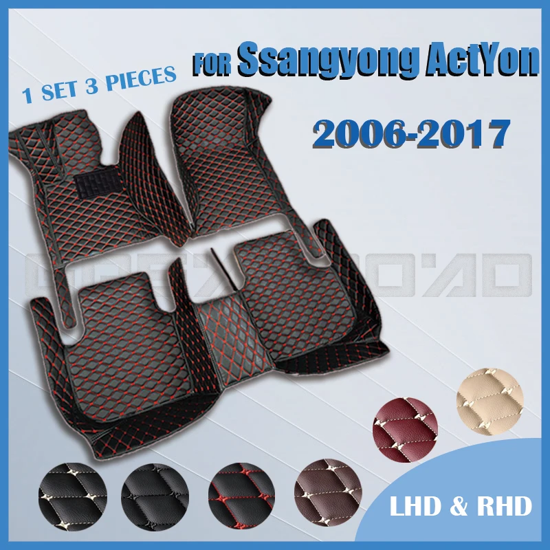 

Car floor mats for ssangyong ActYon 2006 2007 2008 2009 2010 2011 2012 2013 -2017 Custom auto foot Pads automobile carpet cover