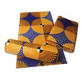 

New Arrival African Golden Wax Fabric Cotton Material High Quality Print Wax Ankara Tissue Wax For Sewing Women Dress Fabric